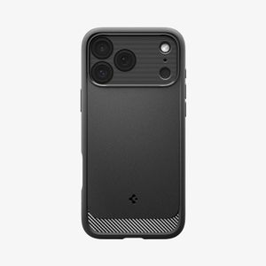 Spigen iPhone 17 Pro Max Rugged Armor MagFit Case - Matte Black
