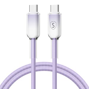 SiGN Dynamic Series USB-C - USB-C -kaapeli 60W, 1m - violetti