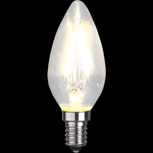 LED-pære E14 C35 Klar