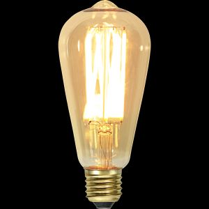 LED-pære E27 ST64 Vintage Gold