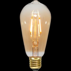 LED-pære E27 ST64 Almindelig rav