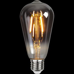 LED-pære E27 ST64 Almindelig røg