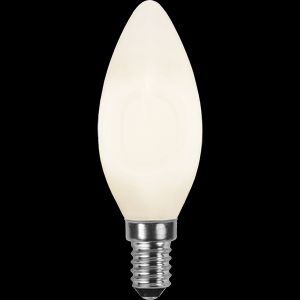 LED-pære E14 C35 Opak Filament RA90