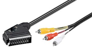 Adattatore Scart Maschio-maschio Goobay 50771 – Connettore A 21 Pin, Per Collegare Dispositivi Audio-video, Nero
