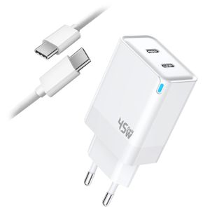Extrem Snabbladdare till Nothing Phone 45W USB-C Strömadapter + Kabel 2m, 3A