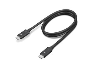 Lenovo Thunderbolt 4 USB-C-kabel, 0,7 m - Sort
