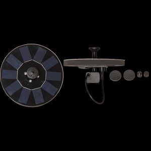 Star Trading solcelledrevet dekorationsfontæne – sort