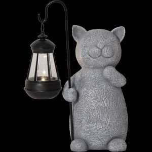 Star Trading LED-lykta Solcellsdekoration Smilla – Grå