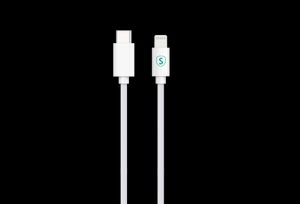 SiGN USB-C til Lightning-kabel 2 m, MFi, 27 W – hvit
