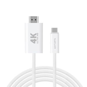 4Smarts USB-C - HDMI -kaapeli 2 m - Valkoinen