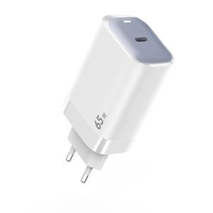 SiGN 65W Lader, USB-C PD, Hurtiglading, MacBook Air, iPhone, etc. - Hvit