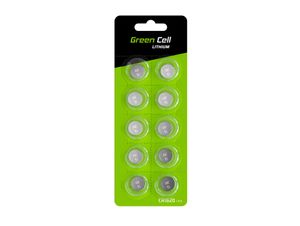 Green Cell CR1620-batterier, 10-pakning – 70 mAh, 3 V