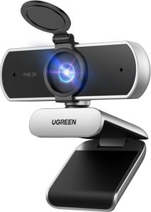 UGREEN USB Full HD Webcam – 1080p, Dual Mics, Privacy Cover