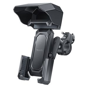 YESIDO C331 mobiltelefonholder med solskjerm for sykkel/motorsykkel/elscooter - Svart