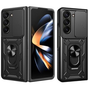 Samsung Galaxy Z Fold7 5G Skal med ringhållare - Svart