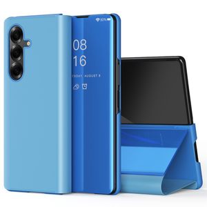 Samsung Galaxy Z Fold7 5G Fodral med genomskinlig vy - Blå