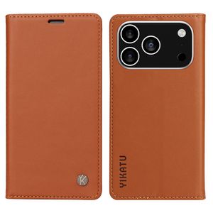 YIKATU iPhone 17 Pro Wallet cover - Brown
