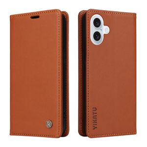 YIKATU iPhone 17 Wallet cover - Brown