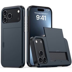 iPhone 17 Pro Max Deksel med kortspor - Mørkblå
