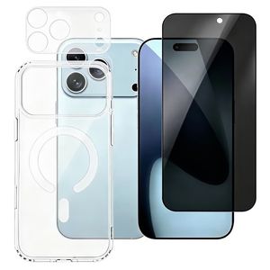 iPhone 18 Pro MagSafe-skal med Privacy skärmskydd + kameralinsskydd