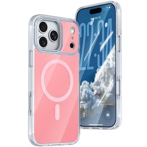 iPhone 18 Pro/17 Pro MagSafe Skal med akrylbaksida - Rosa