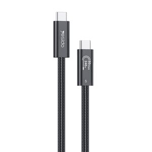 YESIDO CA211 Thunderbolt 5 USB-C til USB-C kabel 240W, 1m – Sort