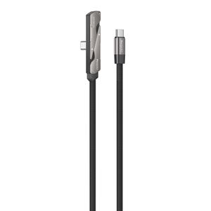 Yesido CA207 USB-C till USB-C laddkabel med stativ – Svart