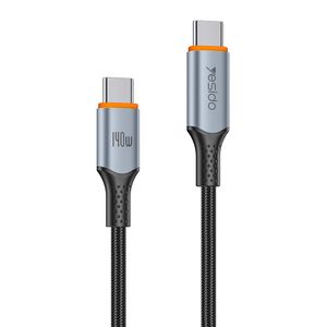 YESIDO CA212 USB-C till USB-C snabbladdningskabel 140W – 1,2 m