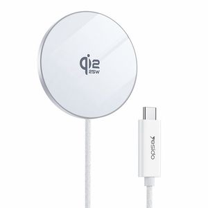 Yesido DS41 Qi2.2 Magnetisk Trådløs Lader – Hvit