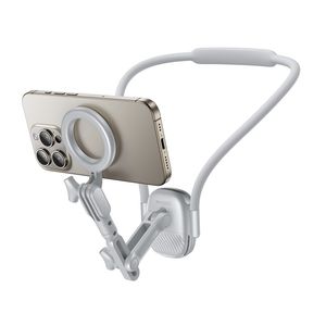 Yesido C332 Magnetisk Halsremholder for Smarttelefon/Actionkamera - Hvit