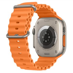Apple Watch 49/46/45/44/42mm Silikone Urrem - Orange