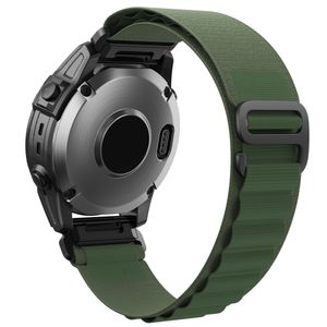 Garmin Fenix 8 Pro/7X/7X Solar/Tactix 7 Pro etc. Klockarmband Nylon – Grön