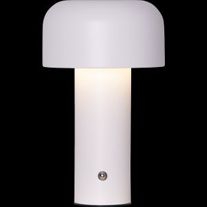 Star Trading Bobby LED bordslampa uppladdningsbar – vit