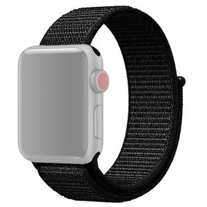 Apple Watch 49/46/45/44/42mm nylon urrem – sort