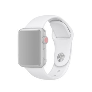 Apple Watch 42/41/40/38mm Klockarmband i Silikon – Vit