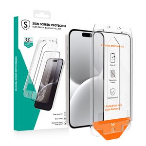 SiGN Skärmskydd iPhone 15 Plus – EZ Apply med dammfri applikator
