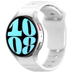 Samsung Galaxy Watch 7/6/5 silikoniranneke kellolle - valkoinen