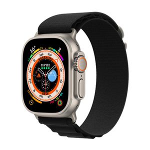 xDfind Apple Watch 49mm/46mm/45mm/44mm/42mm kellonranneke nailonia - musta