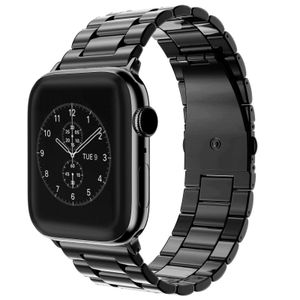 Apple Watch 49/46/45/44/42mm Ruostumattomasta Teräksestä Kellonranneke - Musta