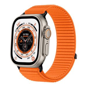 Apple Watch 42/44/45/46/49mm nailonranneke – Oranssi