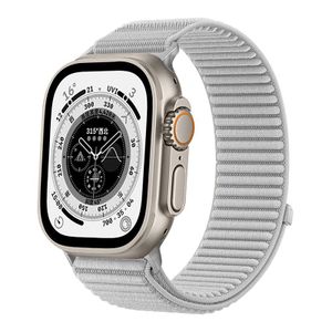 Apple Watch 42/44/45/46/49mm nailonranneke – Harmaa