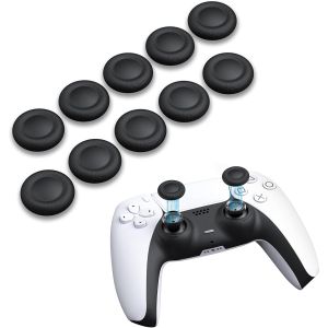 XDcase Joystick tommelfingergreb til PS5 / PS4, 10-pak – Sort