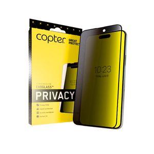 Copter Exoglass Curved iPhone 18 Pro/Pro Max Privacy Näytönsuoja - Läpinäkyvä