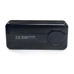 SiGN Kraftig Powerbank med Indbyggede Kabler, 20000mAh - Sort