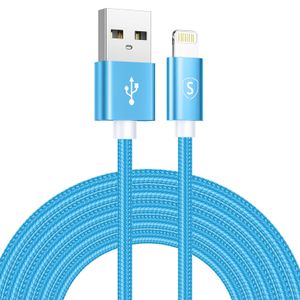 SiGN USB to Lightning Cable 2.4A, 3m, Nylon - Blue