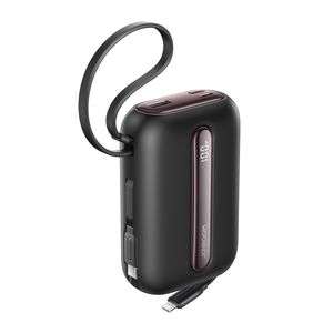 Joyroom JR-L012 Ultra powerbank 20000mAh met USB-C/Lightning-kabels - Zwart