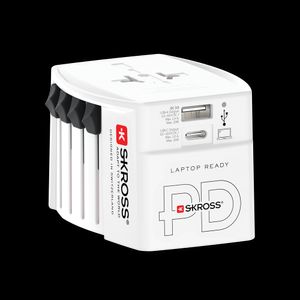 SKROSS universal reiseadapter med USB-A/USB-C 30W PD