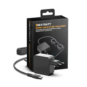 NEXTBATT Oplader / AC-adapter USB-C 65W PD3.0 til MacBook, PC bærbare computere osv.