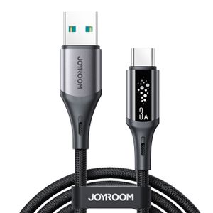 Joyroom S-A60 Pikalatauskaapeli USB-A - USB-C 3A – 1,2 m, Musta