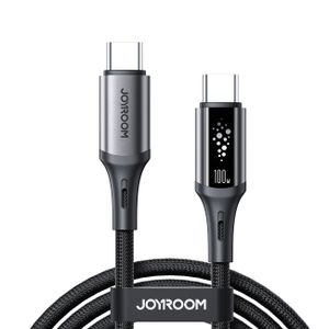 Joyroom S-A60 Pikalatauskaapeli USB-C - USB-C 100W – 1.2 m, Musta